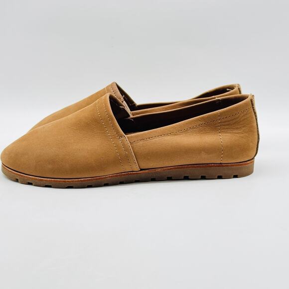 LL Bean Shoes Womens 7.5 Brown Leather Loafers Campo Casual Slip On Flats - Picture 5 of 13